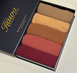 Premium Chiffon Hijab Sunset Luxury Box